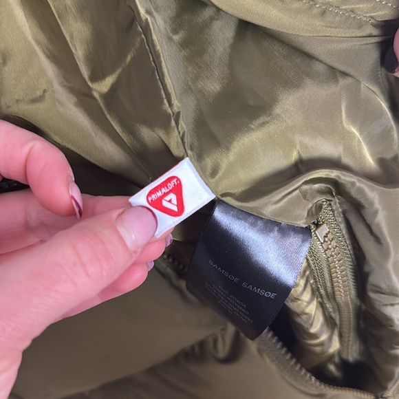 Samsoe samsoe green puffer coat - Picture 6 of 7